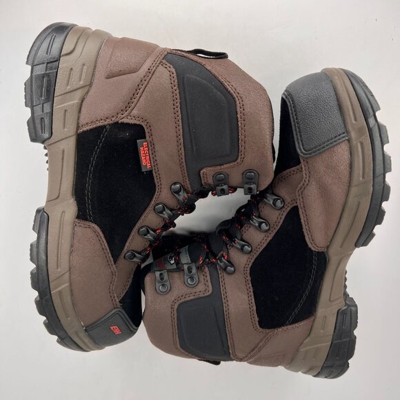 Herman Survivors Mens Zephyr Brown Tough Steel Toe Lace Up Size 7 Work Boots - Picture 6 of 9